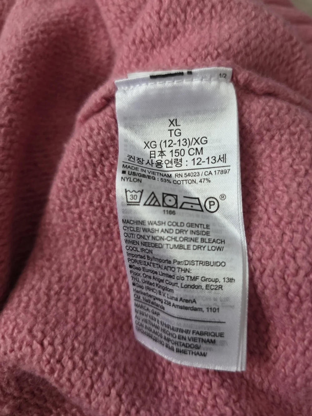 GAP soft pink